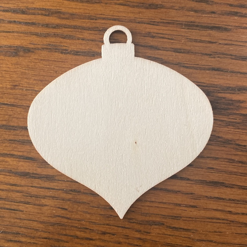 50 PIECES Natural Wood Christmas Ornament